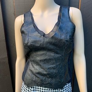 ROZAE Nichols Leather Top